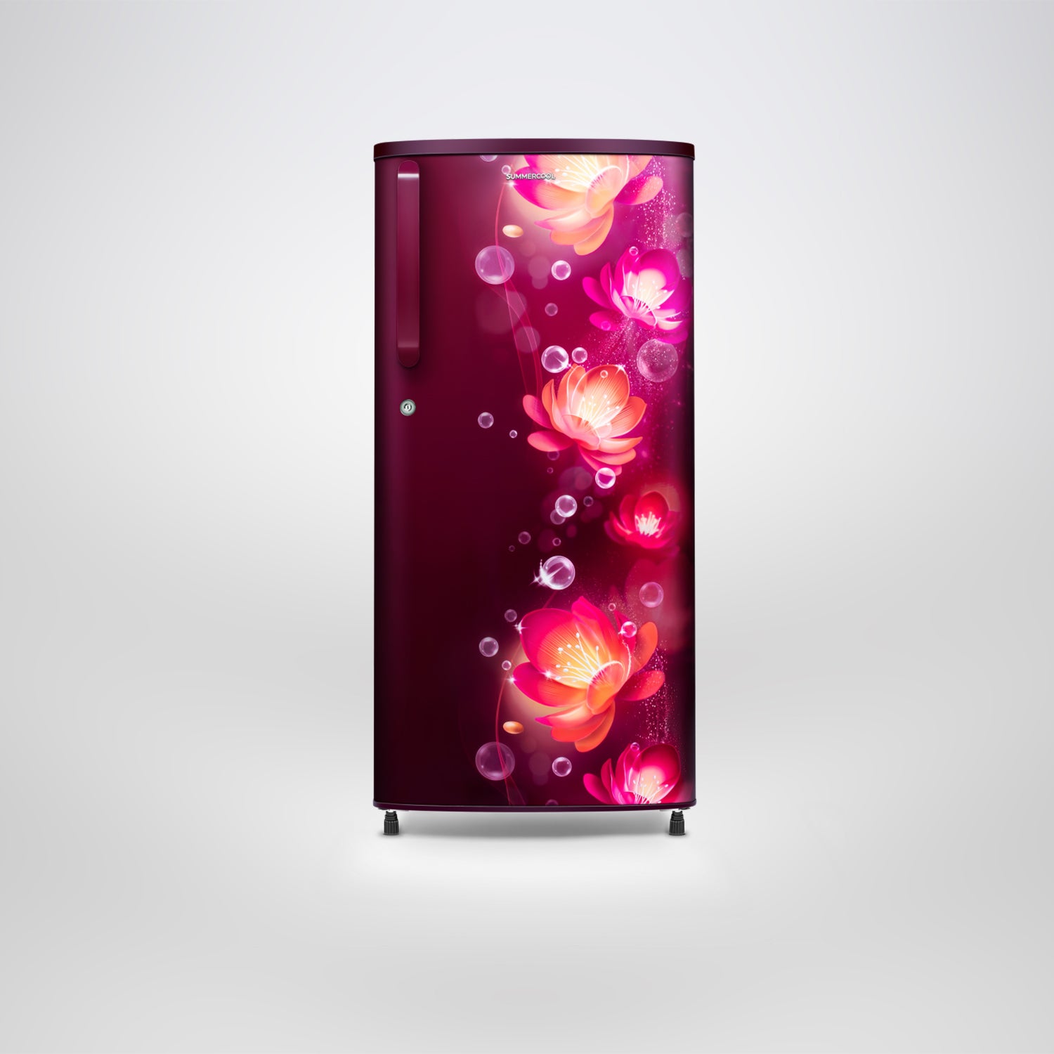 SUMMERCOOL Norway Series Floral Single Door Refrigerator 190 Ltr