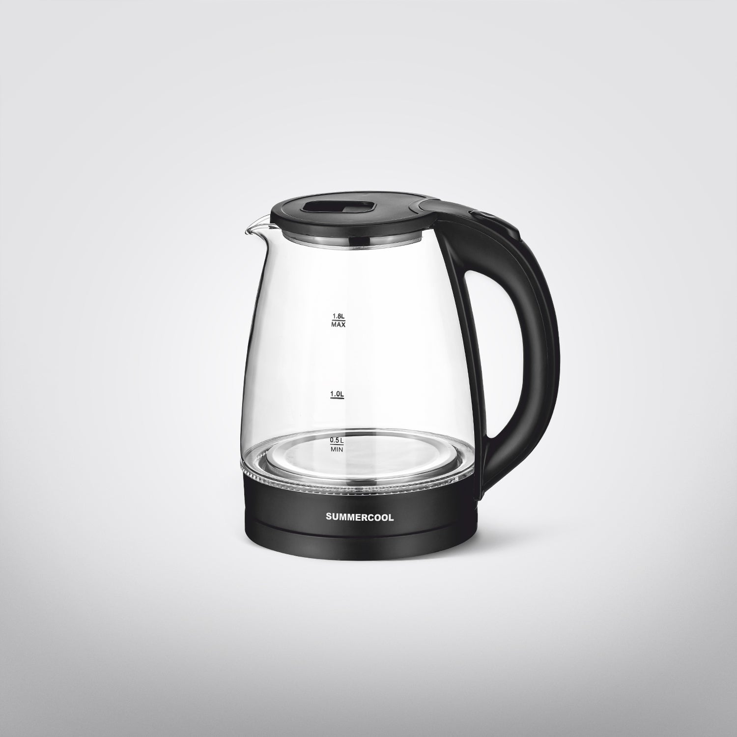 Crystal Clear Glass Electric Kettle 1.8 Ltr