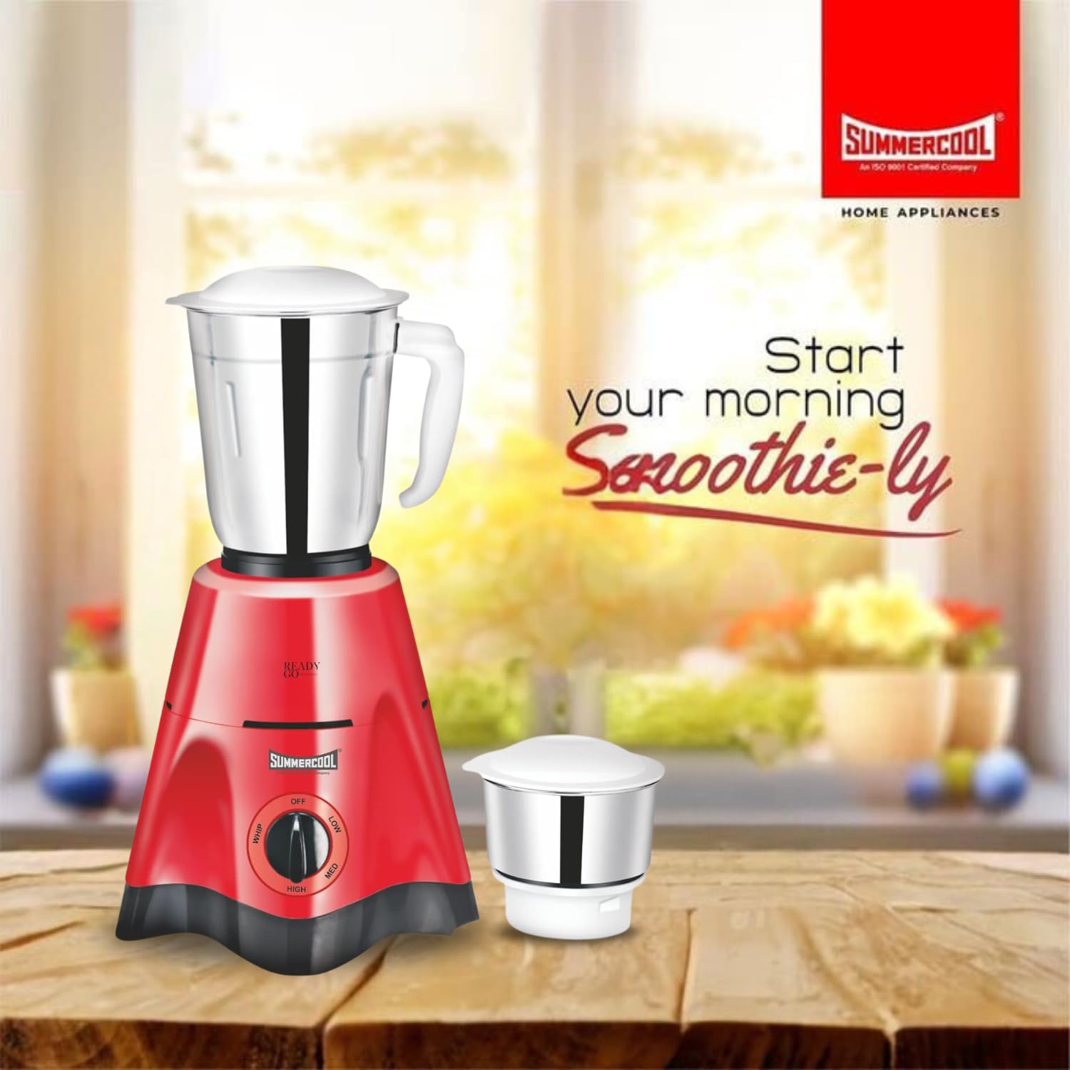 Summercool Ready Go 450W Mixer Grinder | 2 Jars 308 SS