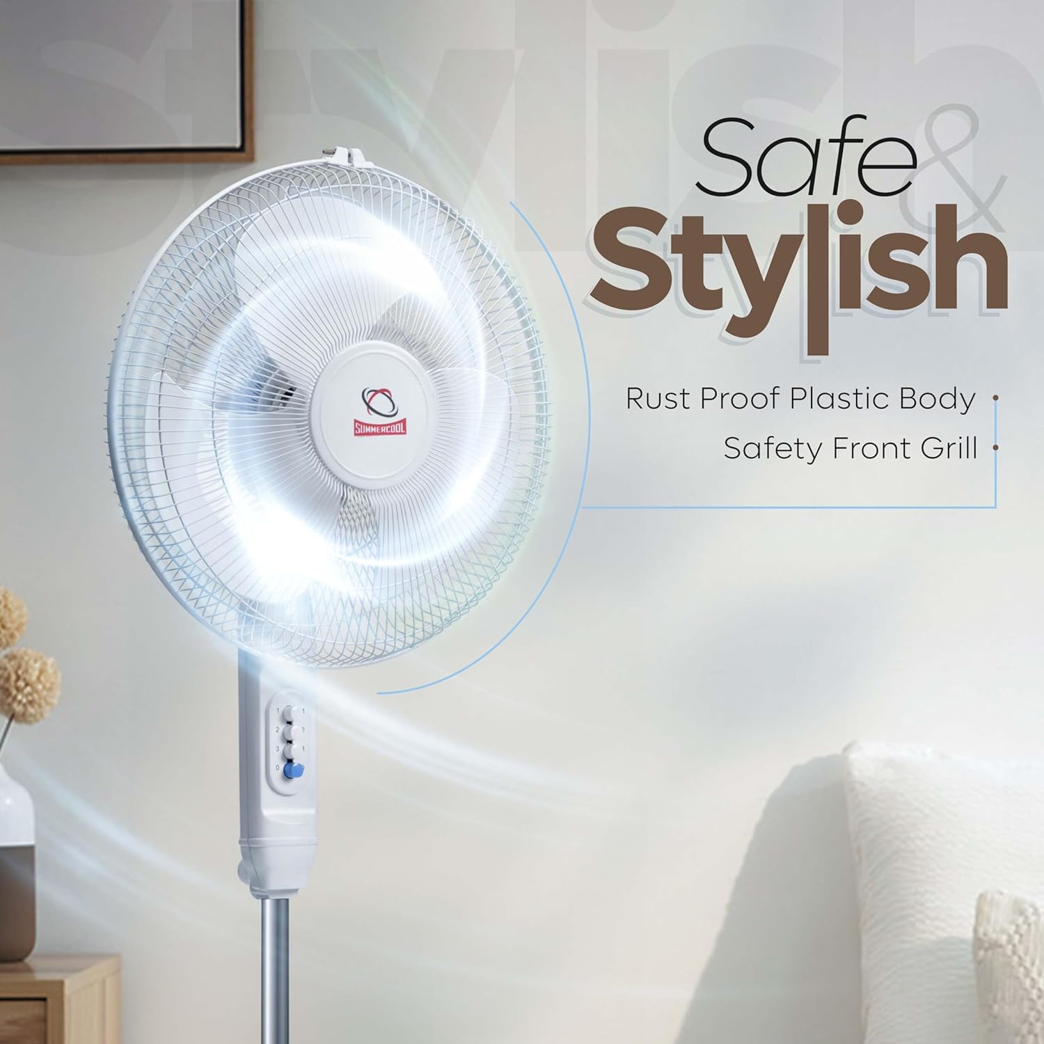 Pedestal 400mm Sweep Pedestal Fan