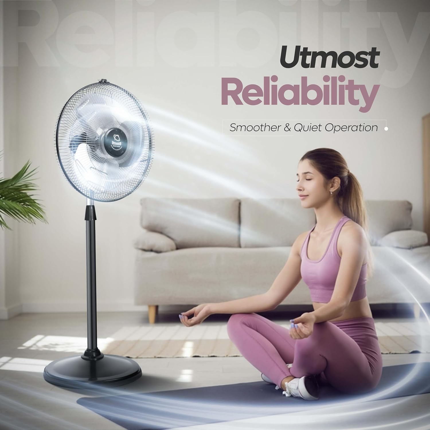 Shakti Gold 450mm Sweep Pedestal Fan