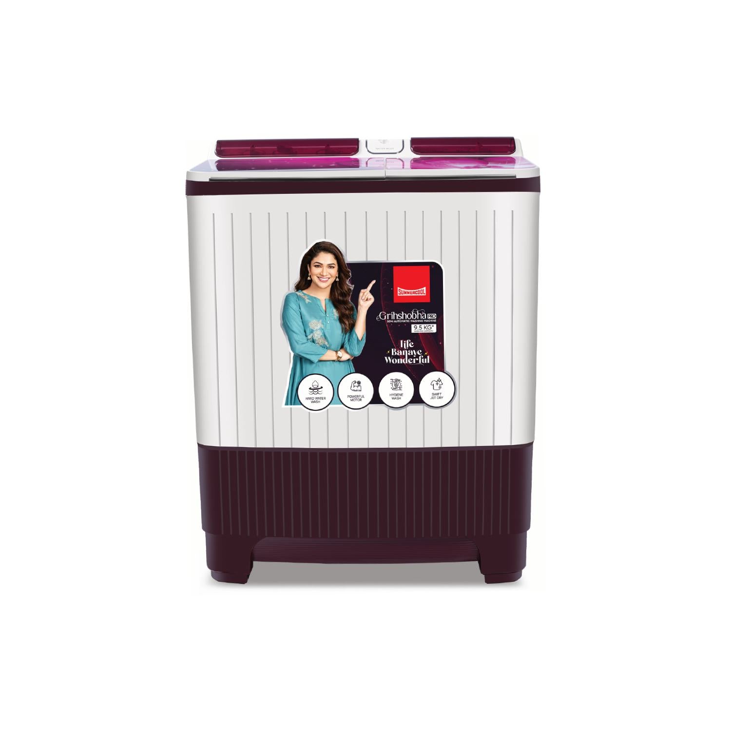 Summercool Grihshobha Pro Semi Automatic Washing Machine